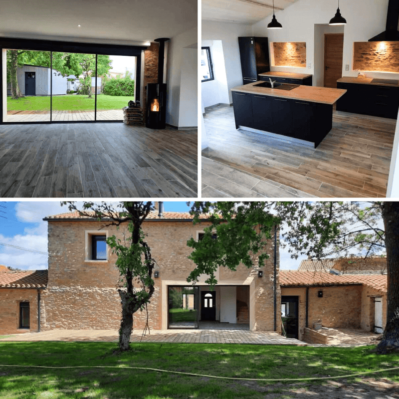 Rénovation d’une Longère & Construction d’un Garage Ossature Bois – Vertou (44)