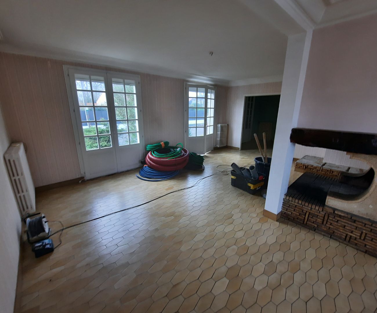 Avant rénovation salon séjour - Basse Goulaine