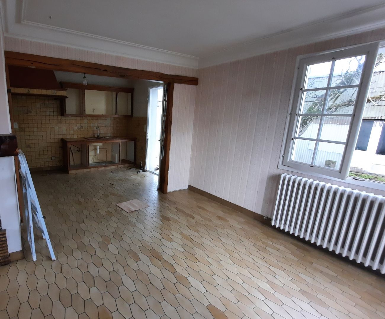 avant rénovation cuisine salon- Basse Goulaine