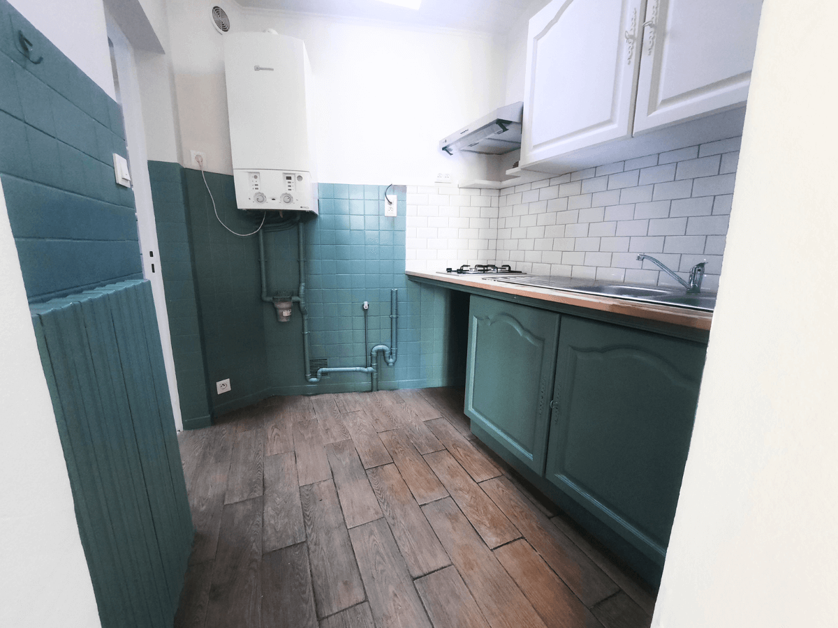 Après travaux cusine d'un appartement pour la location