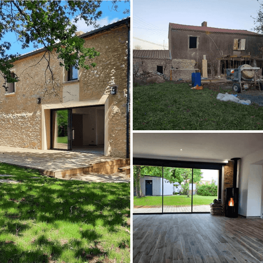 Rénovation d’une Longère & Construction d’un Garage Ossature Bois – Vertou (44)