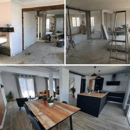 Photo avant / après d'une rénovation intérieur maison à Basse Goulaine 44