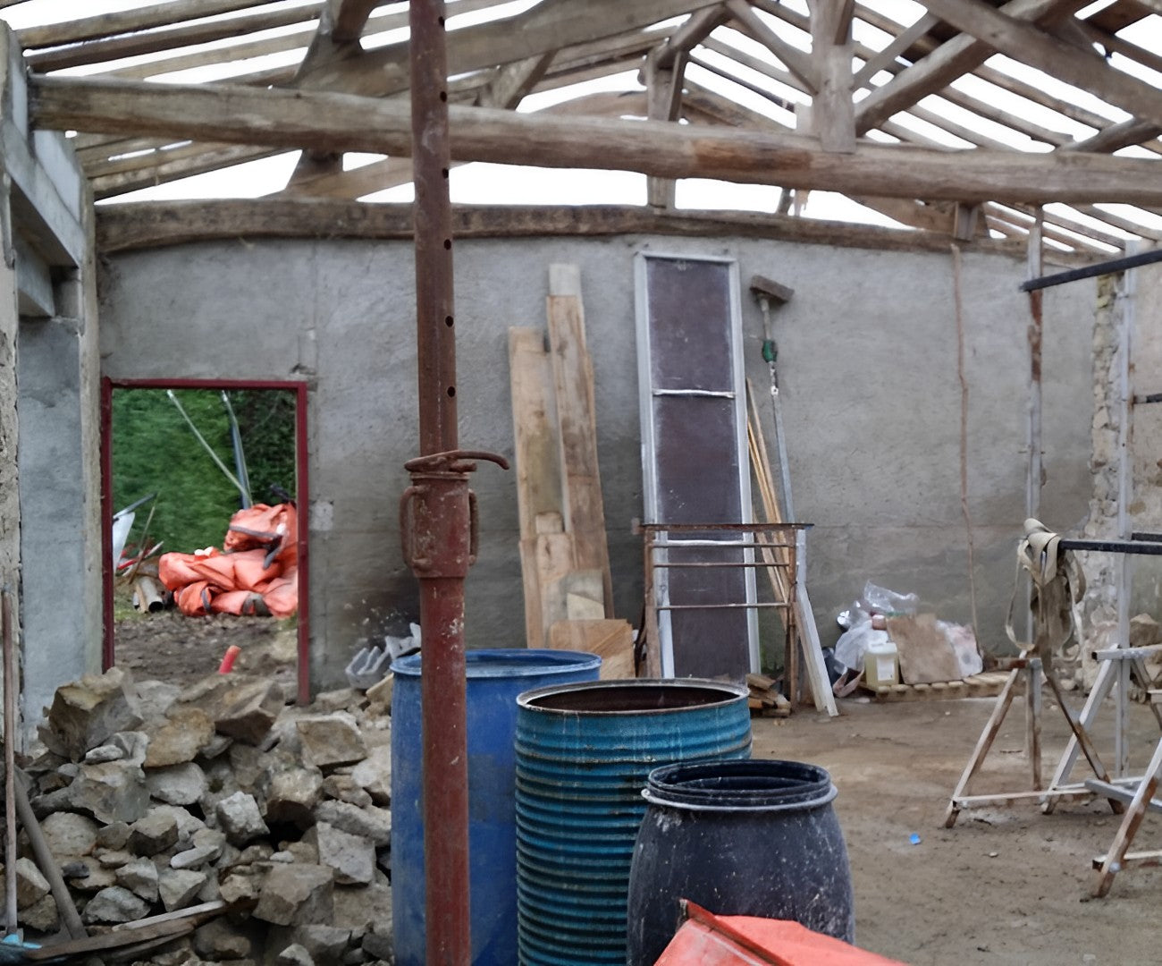 En cours de rénovation d'une maison ancienne