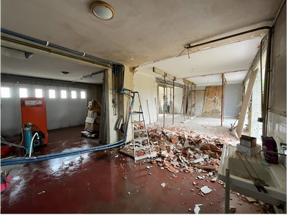 Transformation d’un garage en salon avec ouverture de mur dans une maison nantaise - St Sébastien sur Loire 